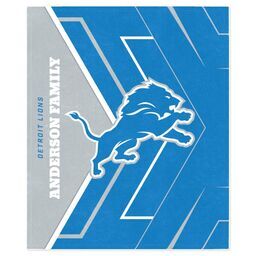 NFL 50x60 Mink Fleece Blanket with Detroit Lions, Glow design