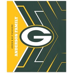 NFL 50x60 Fleece Blanket with Green Bay Packers, Glow design