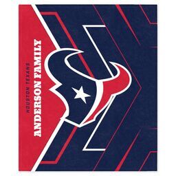 NFL 50x60 Mink Fleece Blanket with Houston Texans, Glow design