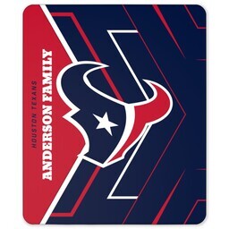 NFL 50x60 Sherpa Fleece Blanket with Houston Texans, Glow design