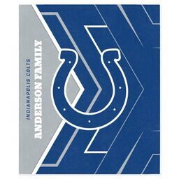 NFL 50x60 Mink Fleece Blanket with Indianapolis Colts, Glow design