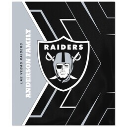 50x60 Fleece Blanket - Licensed with Glow - LV Raiders - NFL design