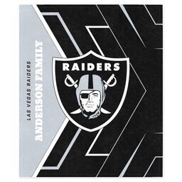 NFL 50x60 Mink Fleece Blanket with LV Raiders, Glow design