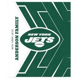 NFL 50x60 Mink Fleece Blanket with New York Jets, Glow design