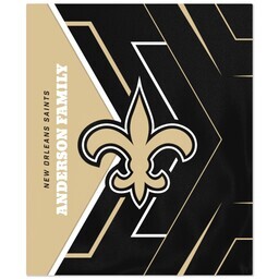 50x60 Fleece Blanket - Licensed with Glow - New Orleans Saints - NFL design