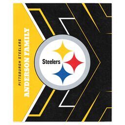 NFL 50x60 Mink Fleece Blanket with Pittsburgh Steelers, Glow design