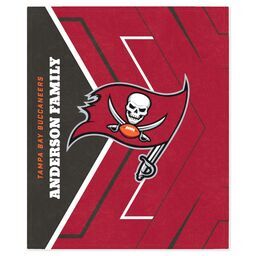 NFL 50x60 Mink Fleece Blanket with Tampa Bay Buccaneers, Glow design