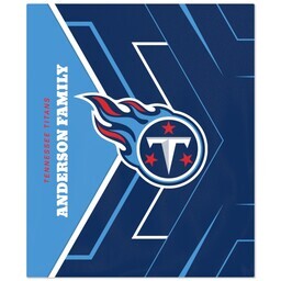 50x60 Fleece Blanket - Licensed with Glow - Tennessee Titans - NFL design