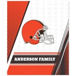 50x60 Fleece Blanket - Licensed with Diagonal Lines - Cleveland Browns - NFL design