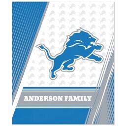 NFL 50x60 Fleece Blanket with Detroit Lions, Diagonal Lines design