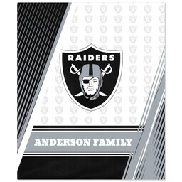 NFL 50x60 Fleece Blanket with LV Raiders, Diagonal Lines design