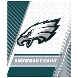 50x60 Fleece Blanket - Licensed with Diagonal Lines - Philadelphia Eagles - NFL design