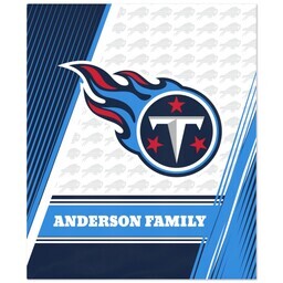 NFL 50x60 Fleece Blanket with Tennessee Titans, Diagonal Lines design