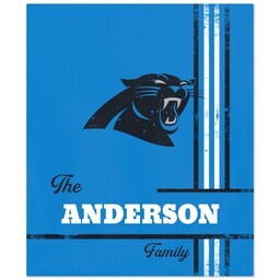 50x60 Fleece Blanket - Licensed with Distressed Lines - Carolina Panthers - NFL design