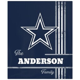 50x60 Fleece Blanket - Licensed with Distressed Lines - Dallas Cowboys - NFL design