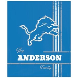 NFL 50x60 Fleece Blanket with Detroit Lions, Distressed Lines design