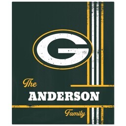 NFL 50x60 Fleece Blanket with Green Bay Packers, Distressed Lines design