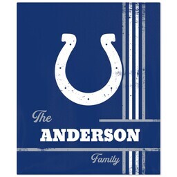 NFL 50x60 Fleece Blanket with Indianapolis Colts, Distressed Lines design