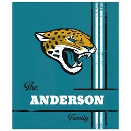 NFL 50x60 Fleece Blanket with Jacksonville Jaguars, Distressed Lines design