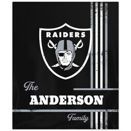 NFL 50x60 Fleece Blanket with LV Raiders, Distressed Lines design