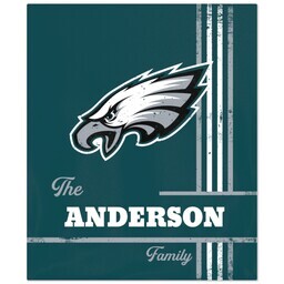 NFL 50x60 Fleece Blanket with Philadelphia Eagles, Distressed Lines design