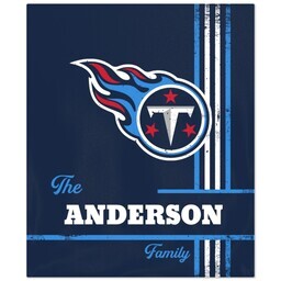 NFL 50x60 Fleece Blanket with Tennessee Titans, Distressed Lines design