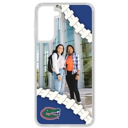 Transparent Galaxy S21 Case with Florida Gators design