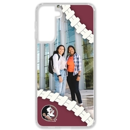 Transparent Galaxy S21 Case with Florida State Seminoles design