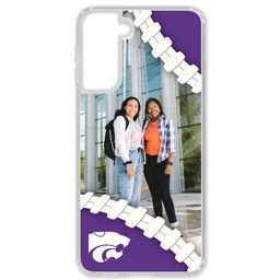 Transparent Galaxy S21 Case with Kansas State Wildcats design