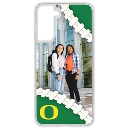 Transparent Galaxy S21 Case with Oregon Ducks design