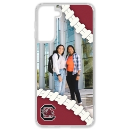 Transparent Galaxy S21 Case with South Carolina Gamecocks design