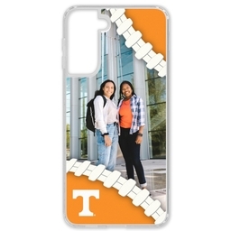 Transparent Galaxy S21 Case with Tennessee Volunteers design