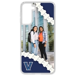 Transparent Galaxy S21 Case with Villanova Wildcats design