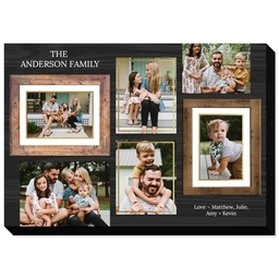 5x7 Same-Day Mounted Print with Christmas Collage Frame design