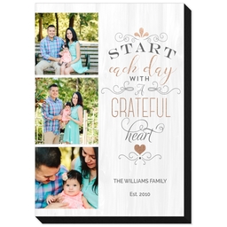 5x7 Same-Day Mounted Print with Grateful Heart design