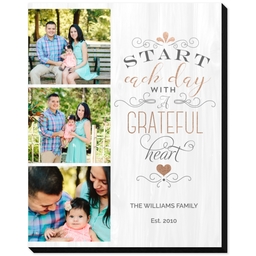 8x10 Same-Day Mounted Print with Grateful Heart design