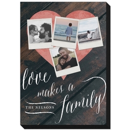 5x7 Same-Day Mounted Print with Love Makes A Family design