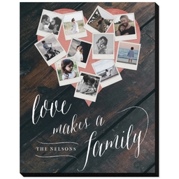 8x10 Same-Day Mounted Print with Love Makes A Family design