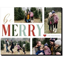 11x14 Same-Day Mounted Print with Be Merry design
