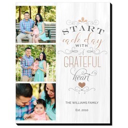 11x14 Same-Day Mounted Print with Grateful Heart design