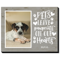 8x10 Same-Day Mounted Print with Rustic Pawprint design