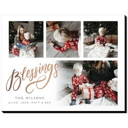 11x14 Same-Day Mounted Print with Christmas Blessings design