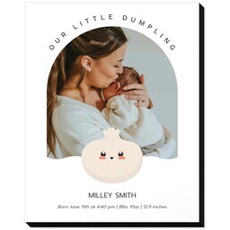 8x10 Same-Day Mounted Print with Little Dumpling design