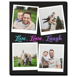 11x14 Same-Day Mounted Print with Live Love Laugh Brights design