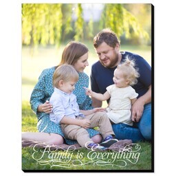 11x14 Same-Day Mounted Print with Family is Everything Script design