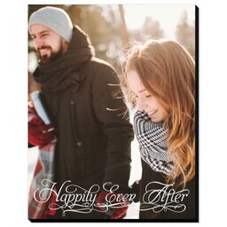 11x14 Same-Day Mounted Print with Happily Ever After Script design