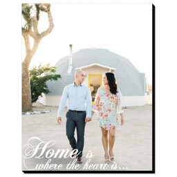 11x14 Same-Day Mounted Print with Home Is Where The Heart Is design