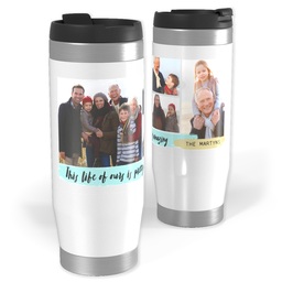 14oz Personalized Travel Tumbler with Amazing Life design