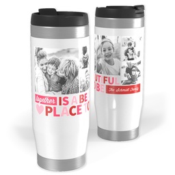 14oz Personalized Travel Tumbler with Beautiful Together design