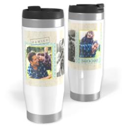 Thumbnail for 14oz Personalized Travel Tumbler with Family Scrapbook design 1